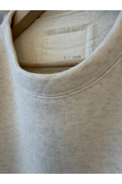 L/S Cotton Tencel Brushed Fleece Crew - Oat - DUNE + SALT