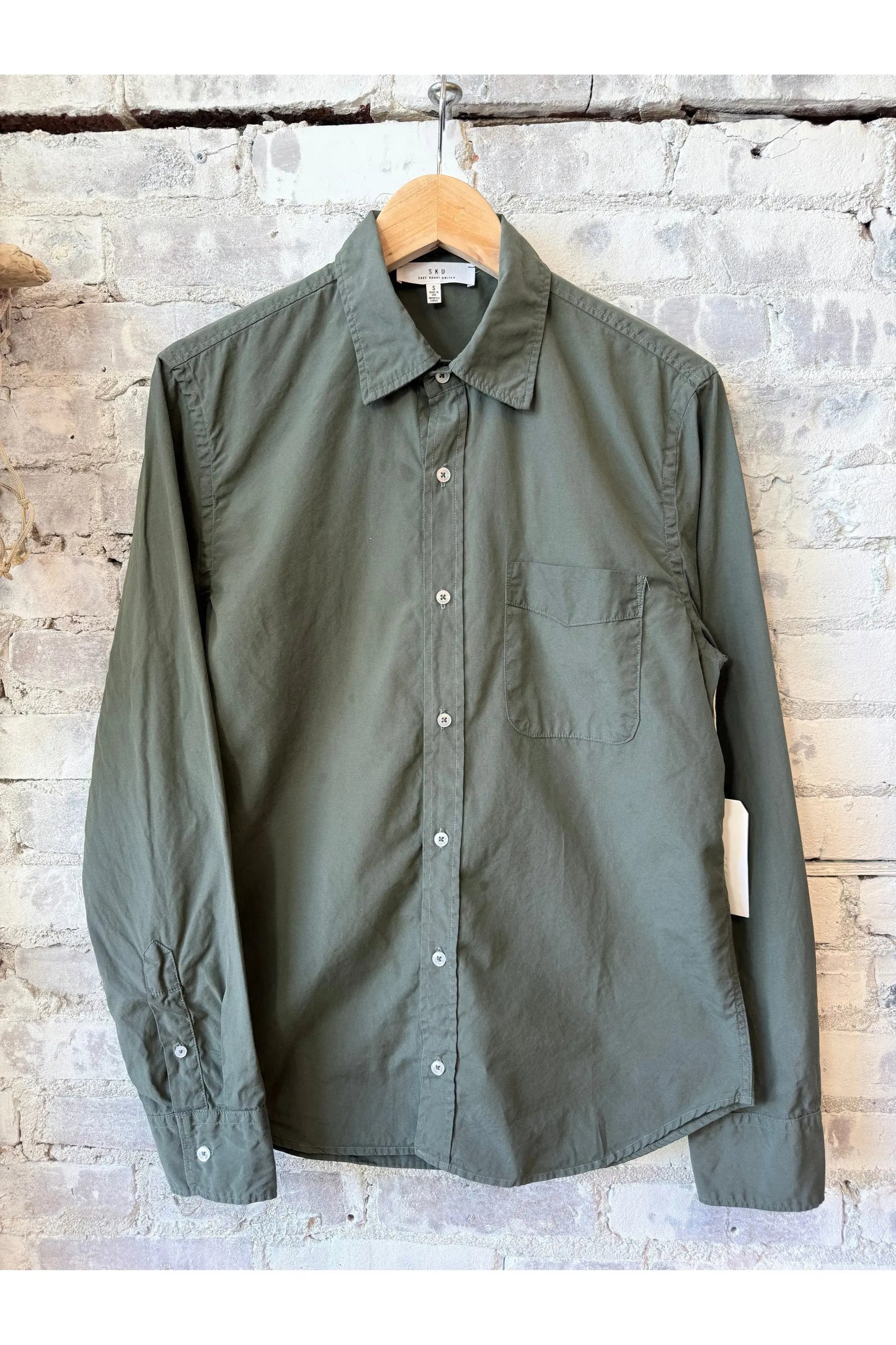 Poplin Standard Shirt - Basil - DUNE + SALT