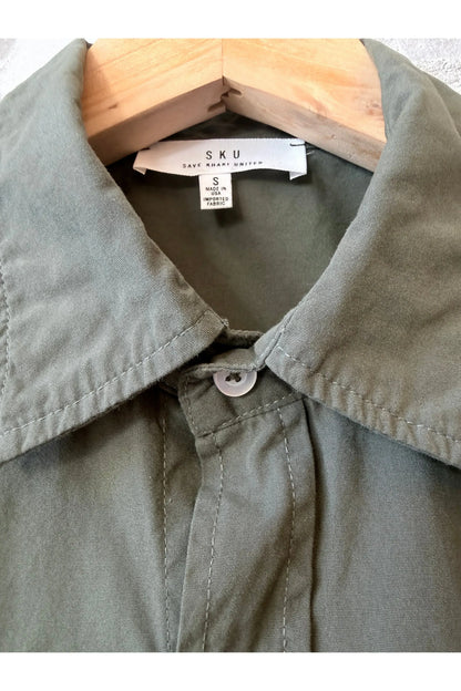 Poplin Standard Shirt - Basil - DUNE + SALT