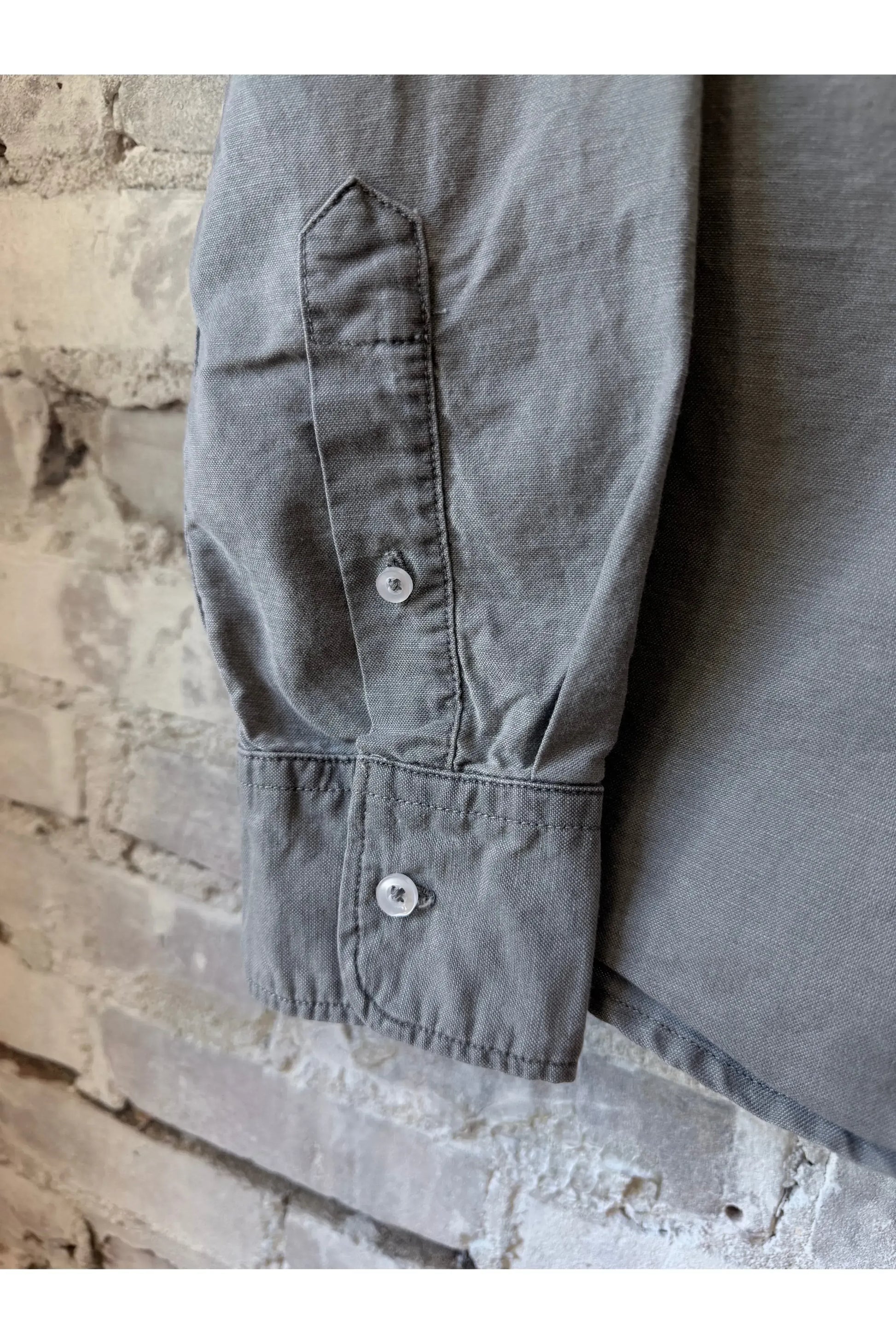 L/S American Oxford Shirt - Faded Black - DUNE + SALT