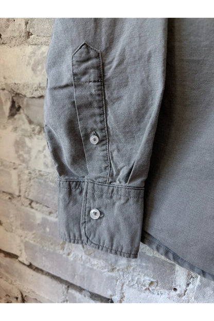 L/S American Oxford Shirt - Faded Black - DUNE + SALT