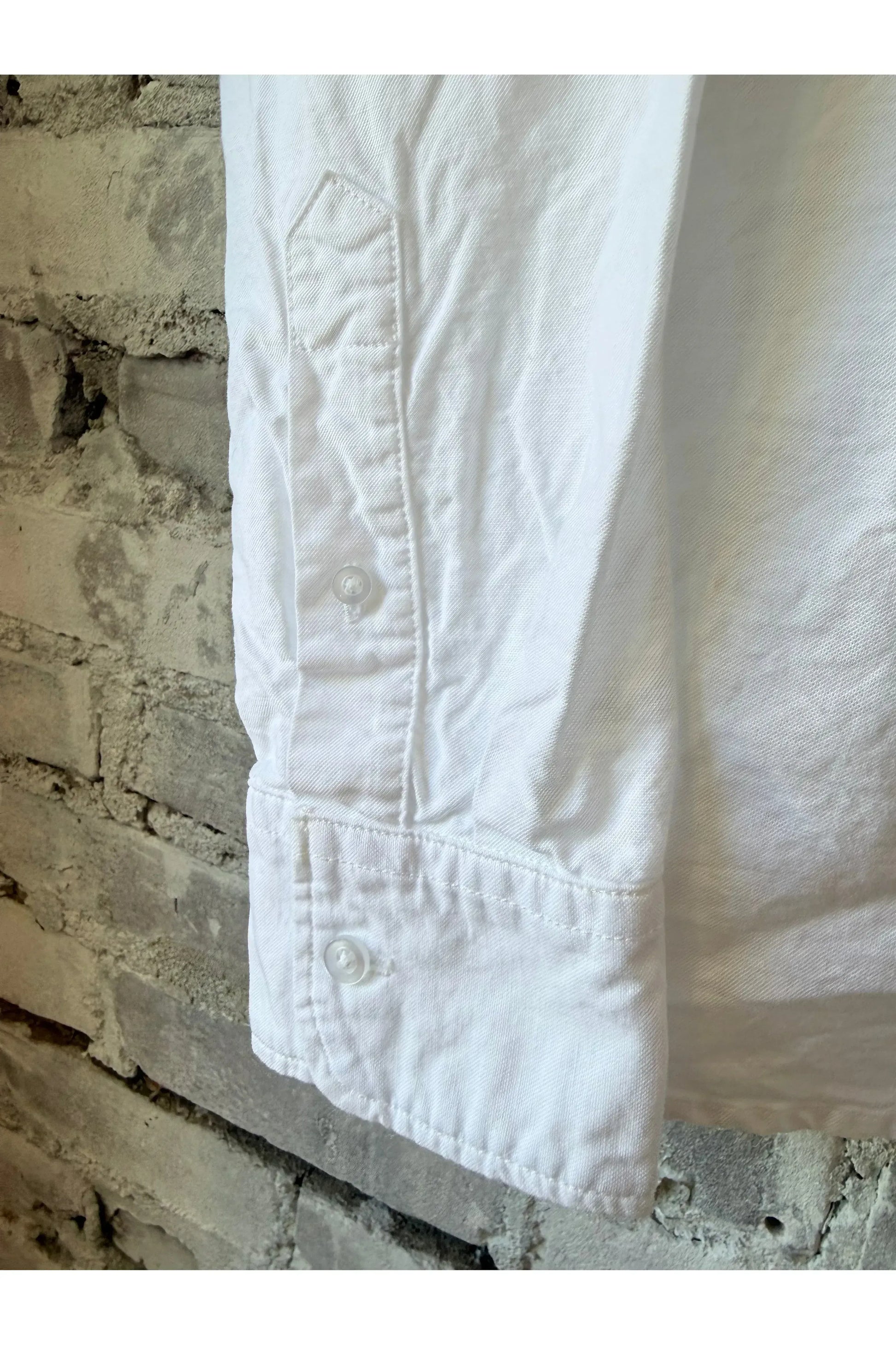 L/S American Oxford Shirt - White - DUNE + SALT