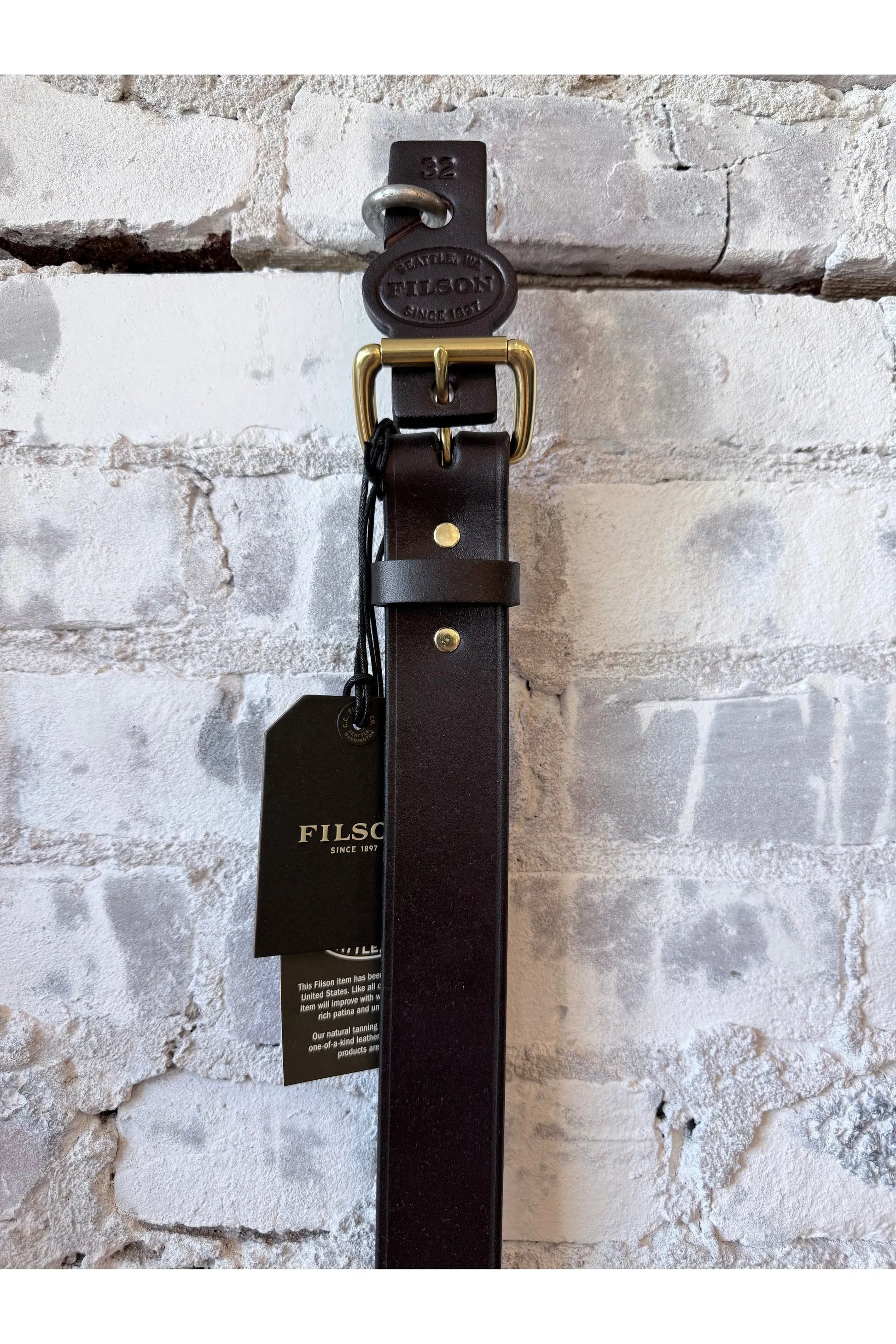 1 1/2" Bridle Leather Belt - Brown - DUNE + SALT