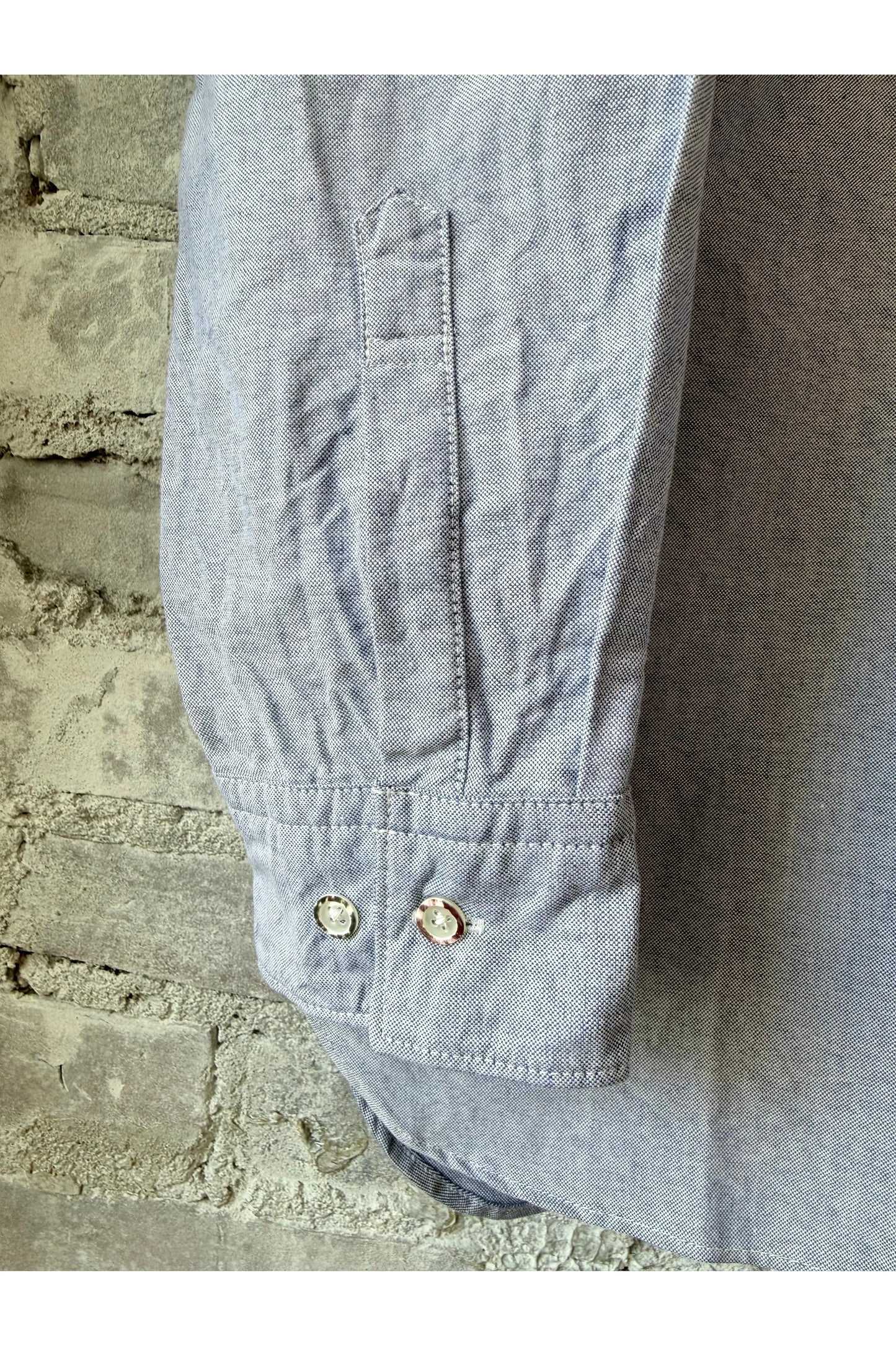 Heavy Oxford Short Point Collar Shirt - Navy - DUNE + SALT