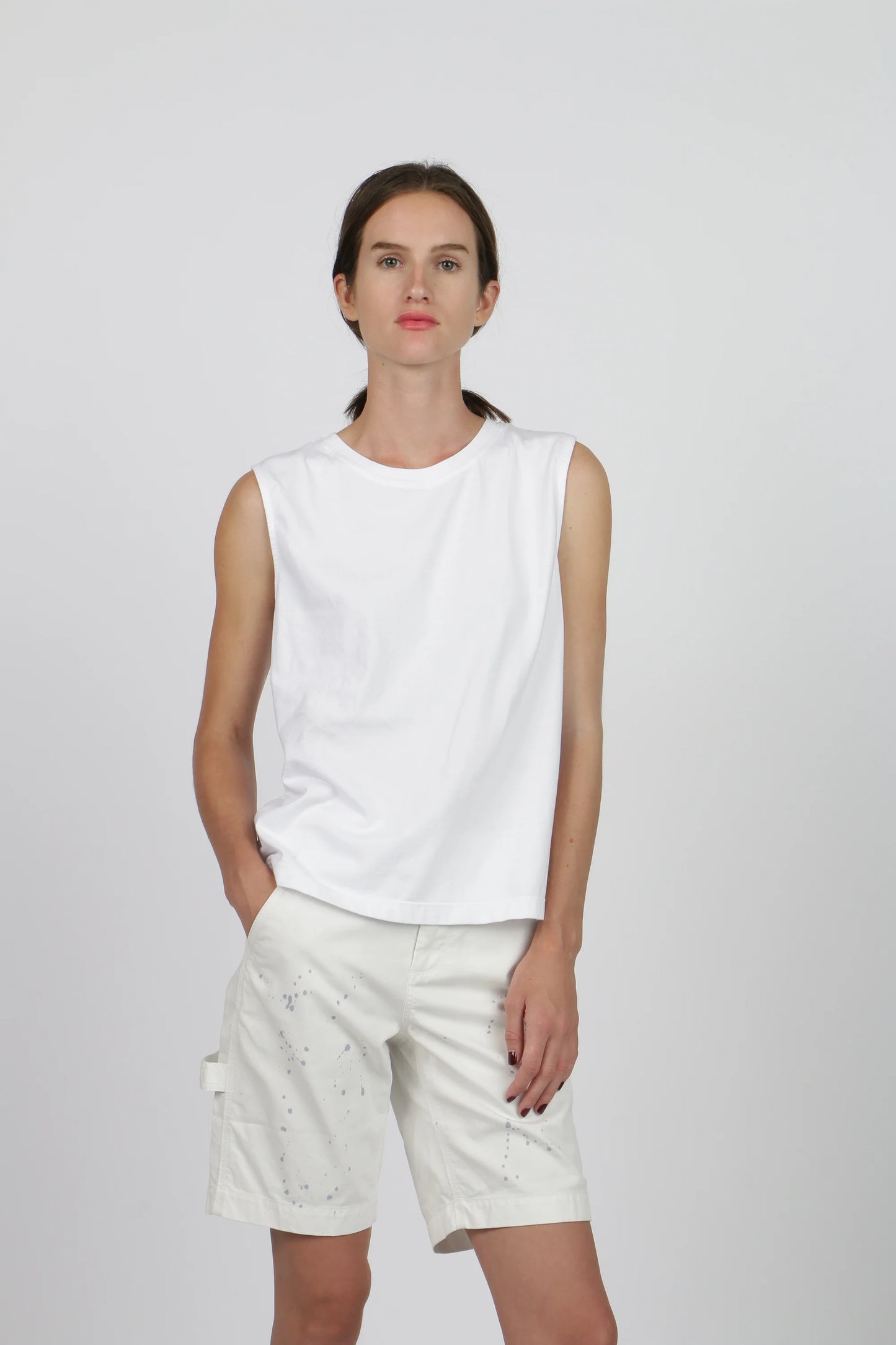 Paint Splatter Painter Short - Cloud - DUNE + SALT