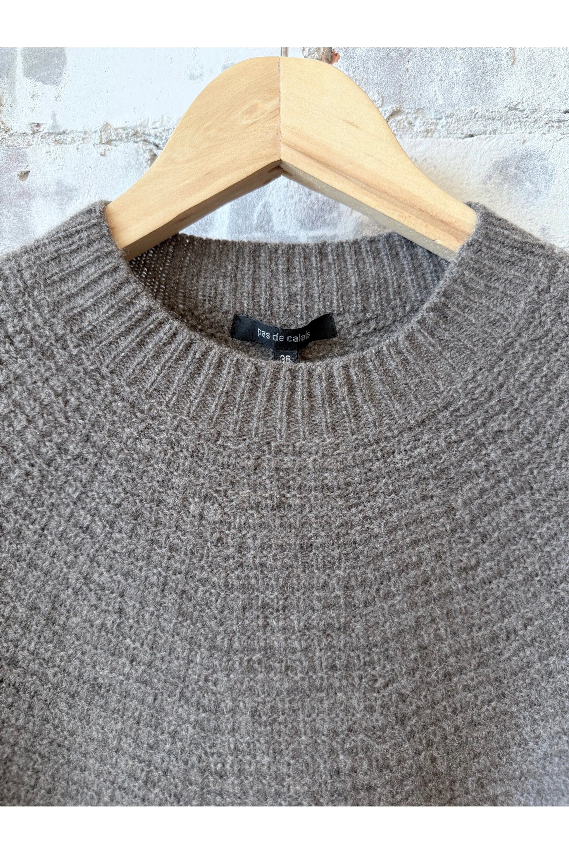 Wool Cashmere Pullover - Greige - DUNE + SALT