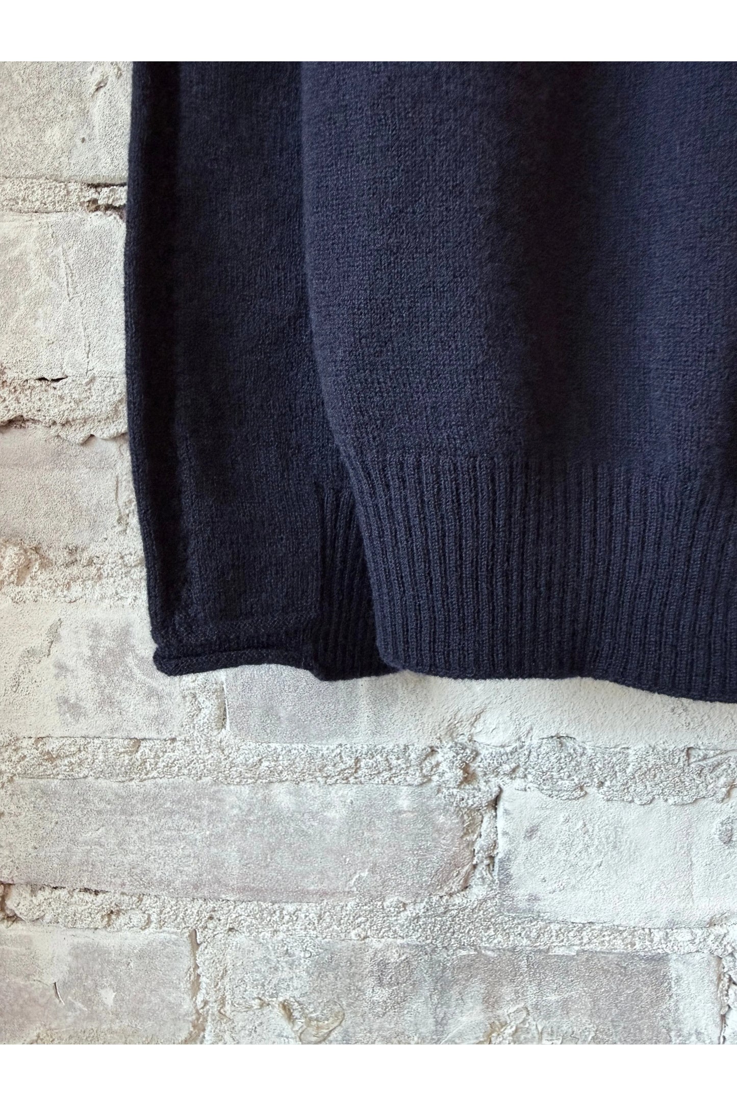 Airy Wool Crewneck Sweater - Navy - DUNE + SALT
