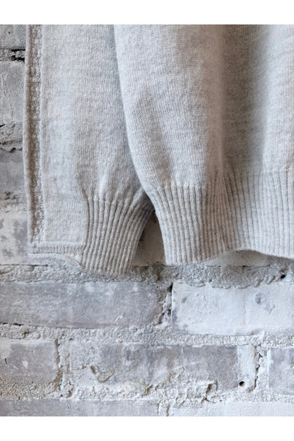 Airy Wool Crewneck Sweater - Light Gray - DUNE + SALT