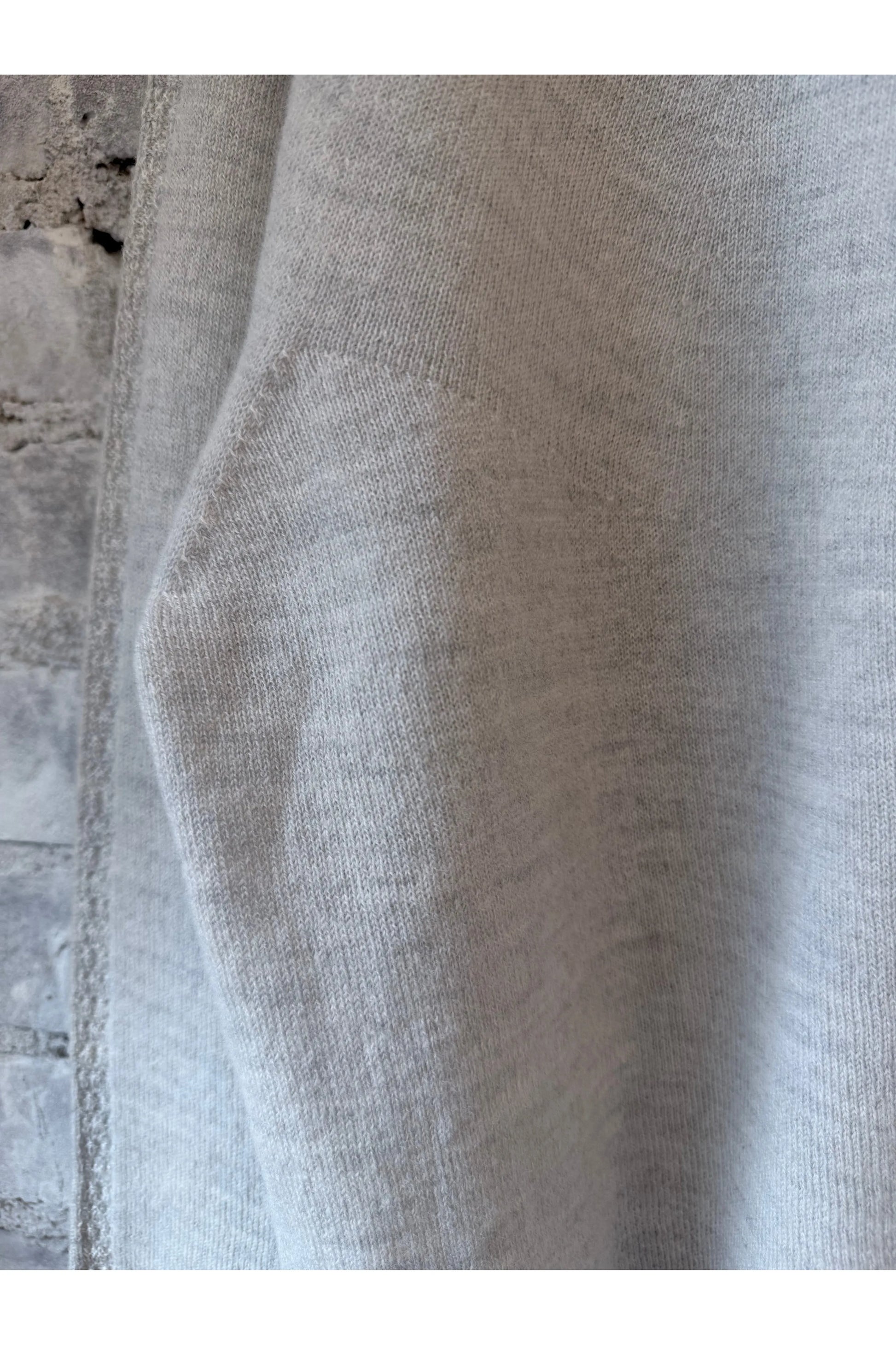 Airy Wool Crewneck Sweater - Light Gray - DUNE + SALT