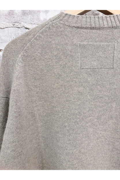 L/S Merino Jersey Knit Crew - Heather Grey - DUNE + SALT