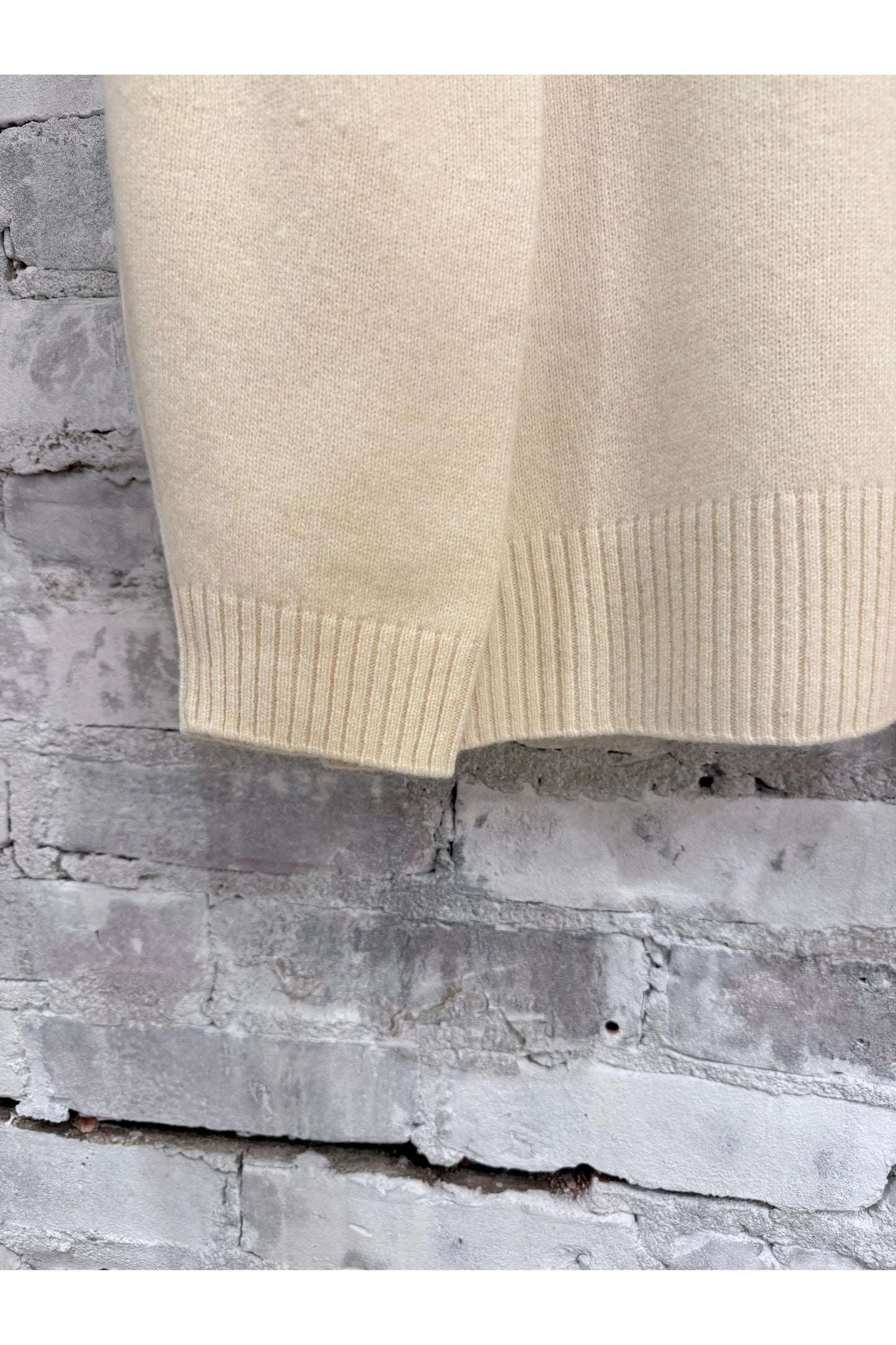 L/S Merino Jersey Knit Crew - Natural - DUNE + SALT