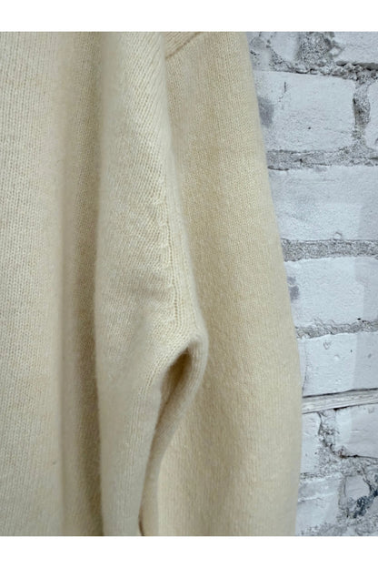 L/S Merino Jersey Knit Crew - Natural - DUNE + SALT