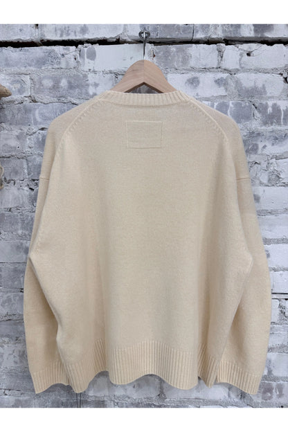L/S Merino Jersey Knit Crew - Natural - DUNE + SALT