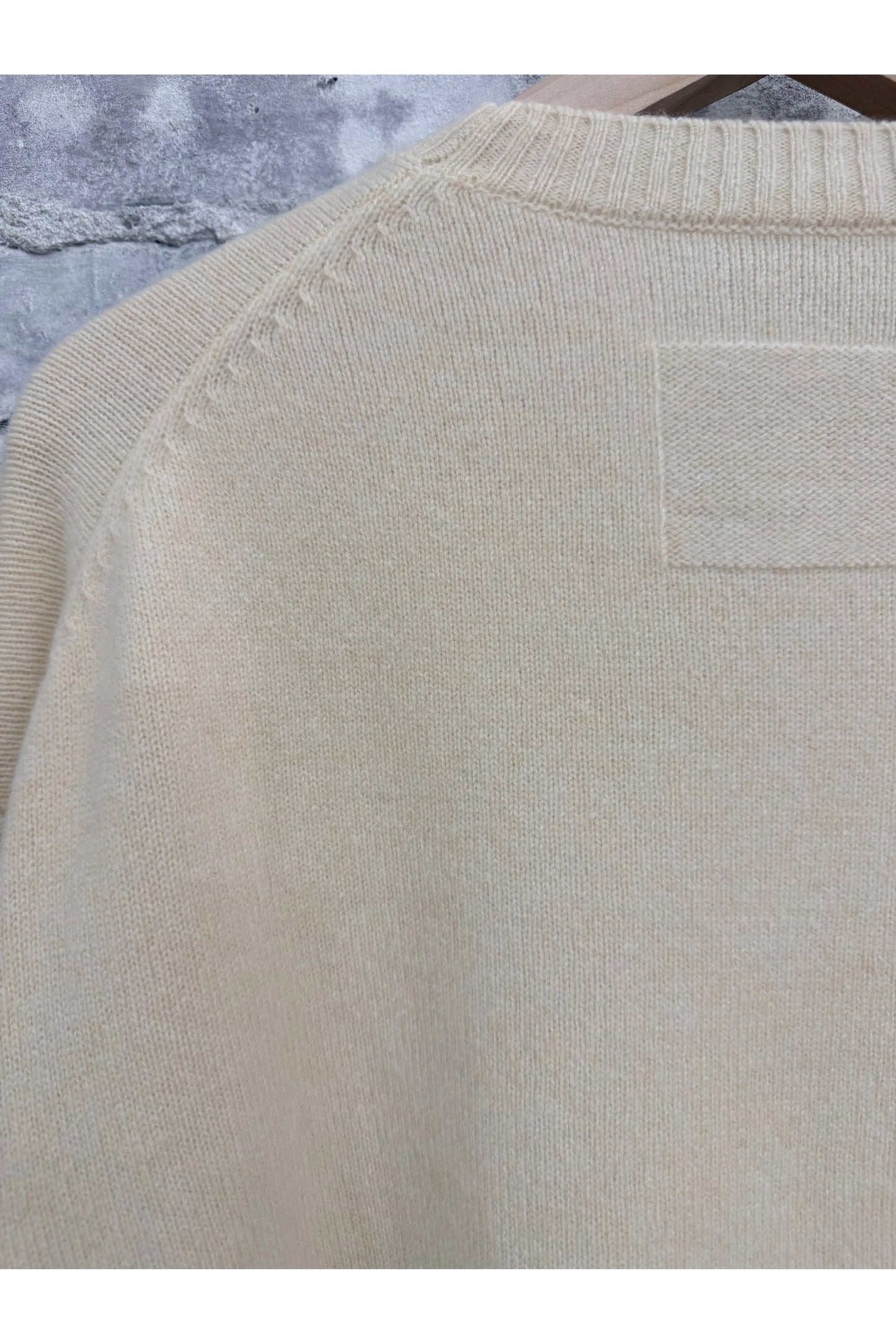 L/S Merino Jersey Knit Crew - Natural - DUNE + SALT