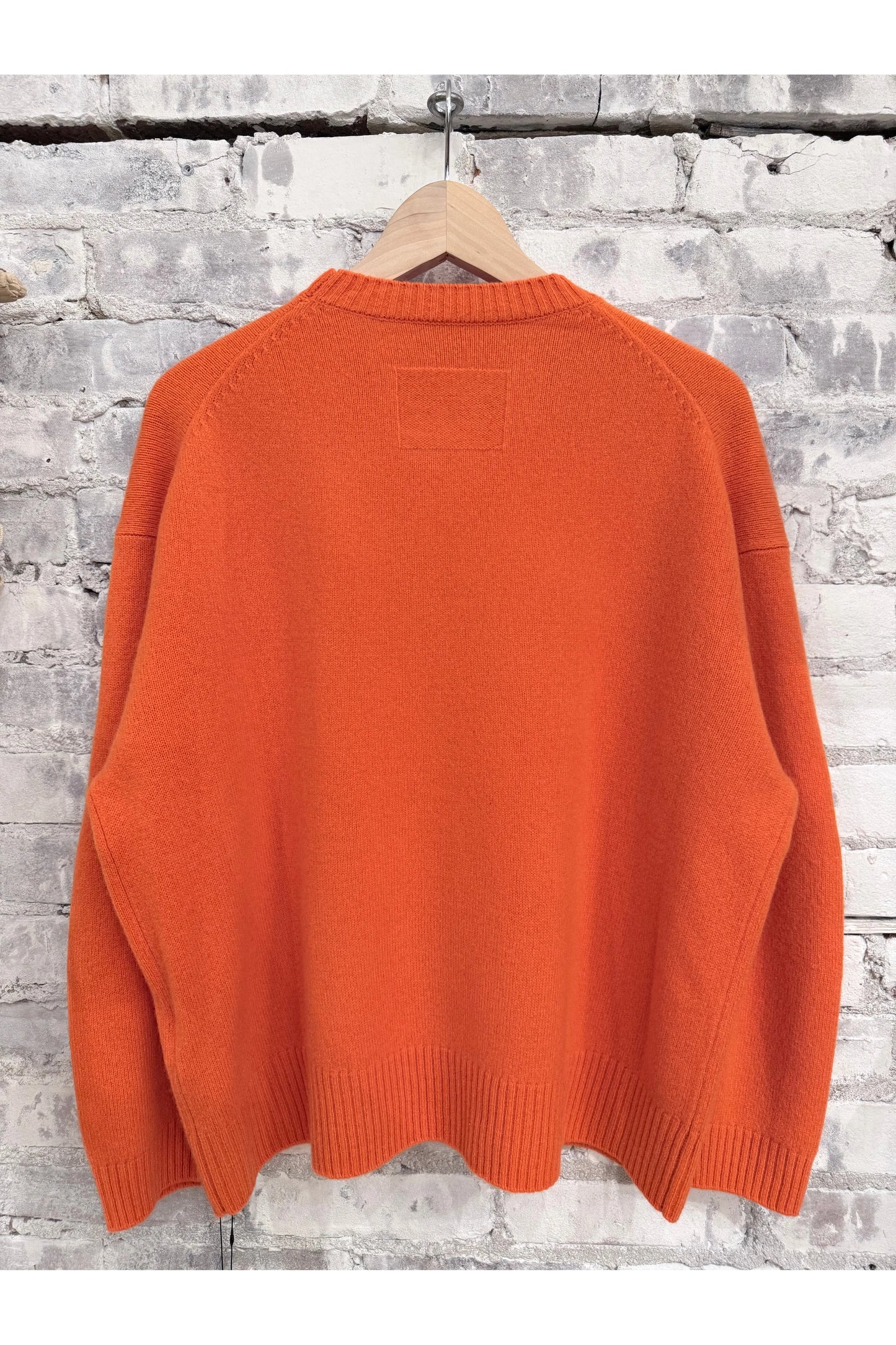 L/S Merino Jersey Knit Crew - Vermilion - DUNE + SALT