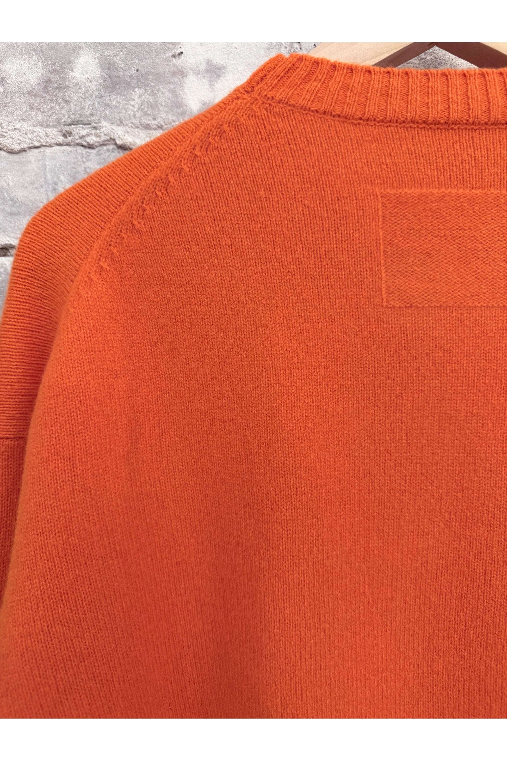 L/S Merino Jersey Knit Crew - Vermilion - DUNE + SALT