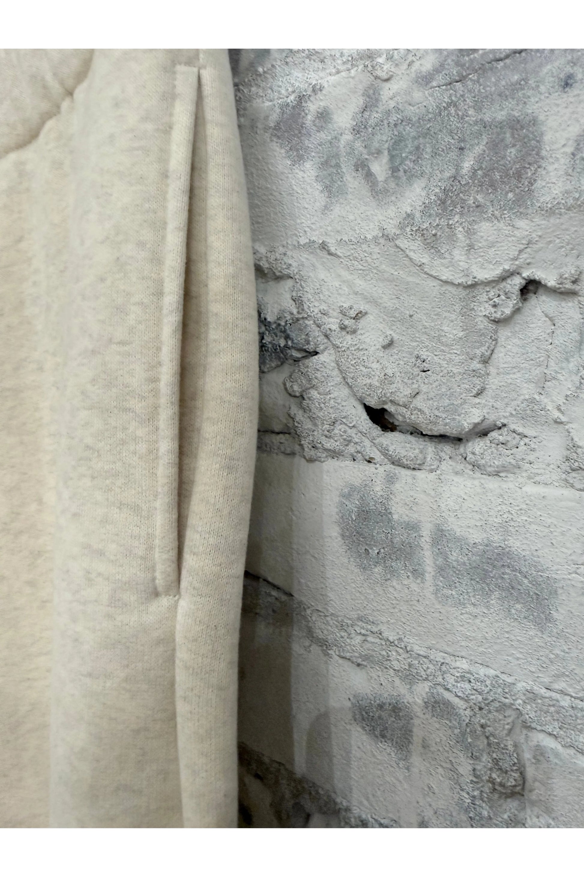 Cotton Tencel Brushed Fleece Jogger - Oat - DUNE + SALT