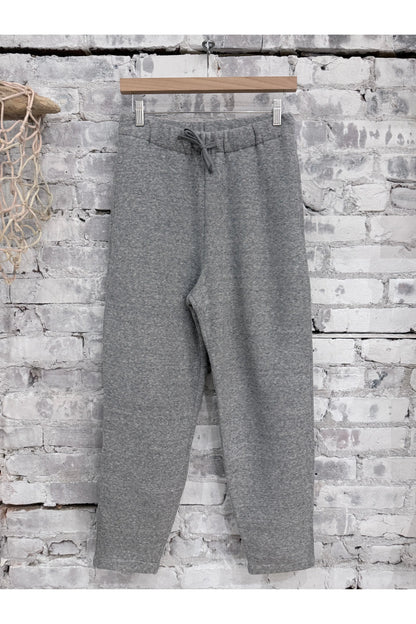 Cotton Tencel Brushed Fleece Jogger - Heather Charcoal - DUNE + SALT