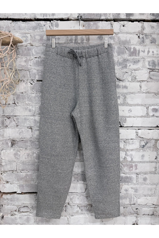 Cotton Tencel Brushed Fleece Jogger - Heather Charcoal - DUNE + SALT