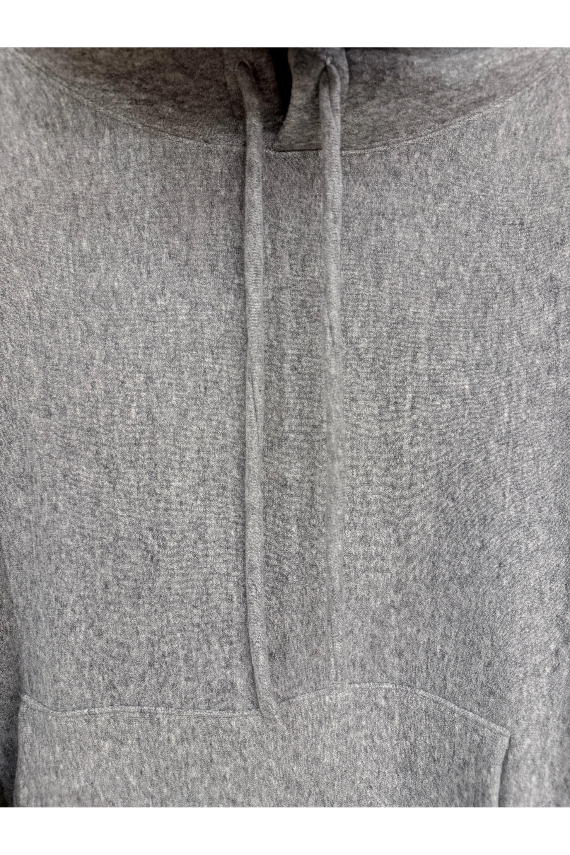 L/S Cotton Tencel Brushed Fleece Hoodie - Heather Charcoal - DUNE + SALT