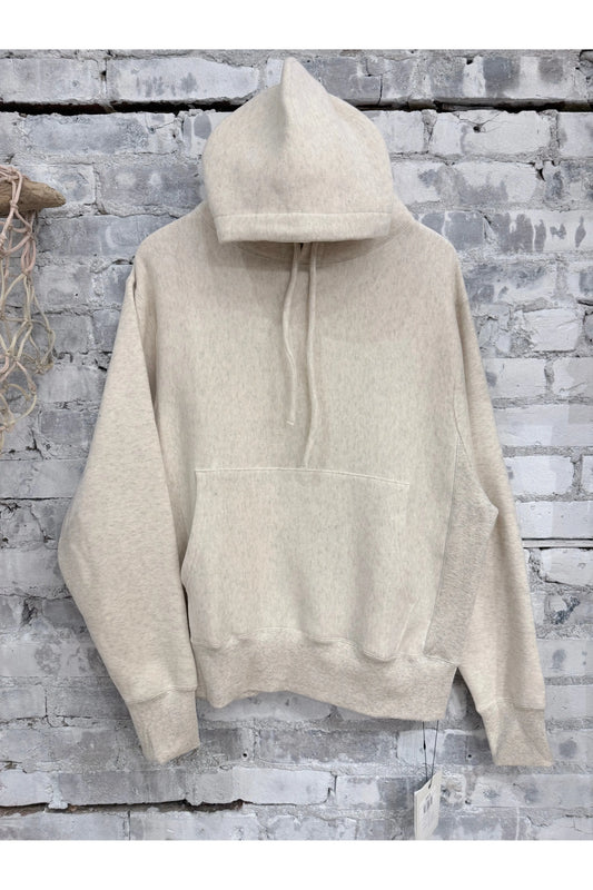 L/S Cotton Tencel Brushed Fleece Hoodie - Oat - DUNE + SALT