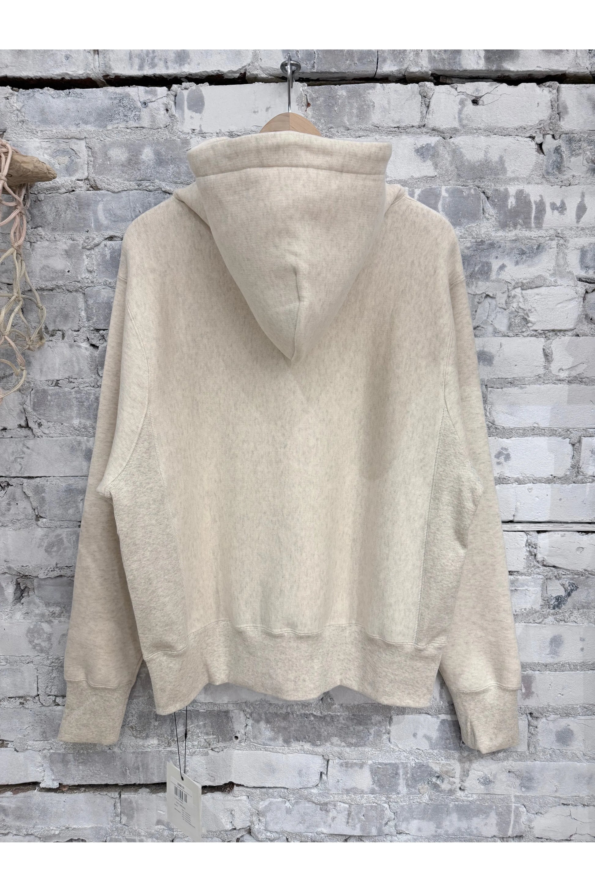 L/S Cotton Tencel Brushed Fleece Hoodie - Oat - DUNE + SALT