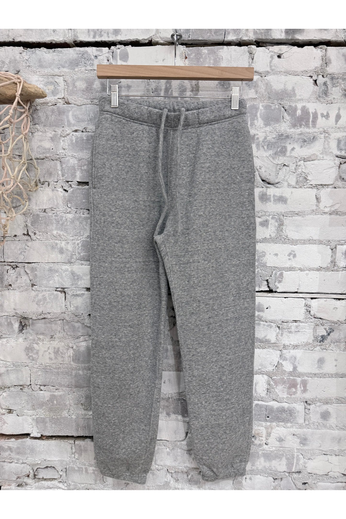 L/S Cotton Tencel Brushed Fleece SweatPant - Heather Charcoal - DUNE + SALT