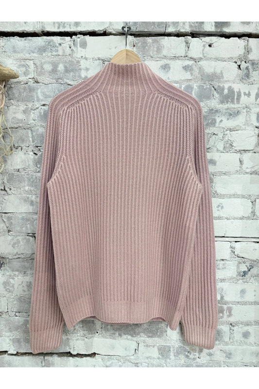 Foggy Mock Jumper - Blush - DUNE + SALT