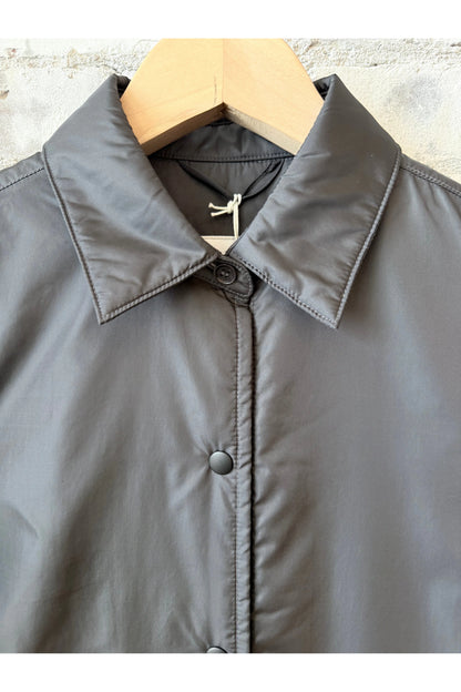 Padded Nylon Overshirt - Grey - DUNE + SALT