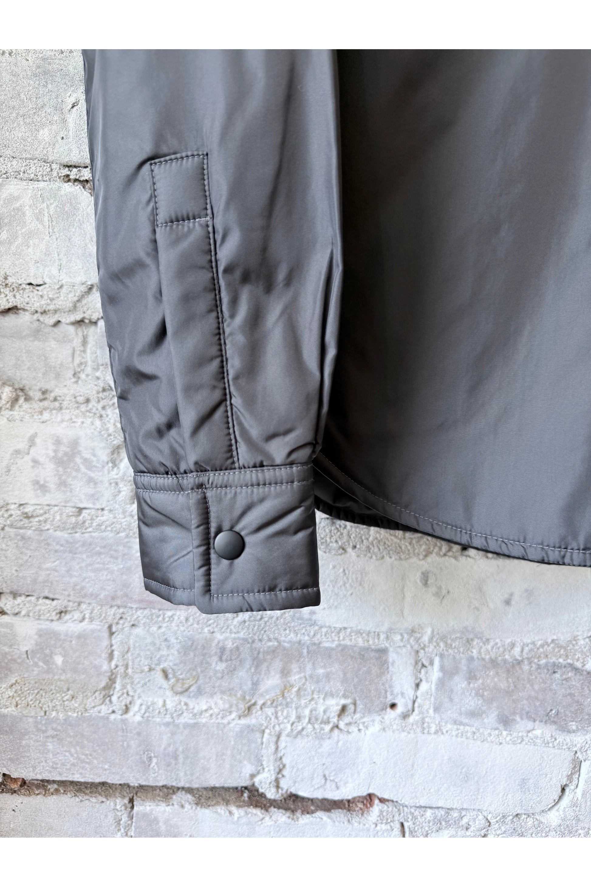 Padded Nylon Overshirt - Grey - DUNE + SALT