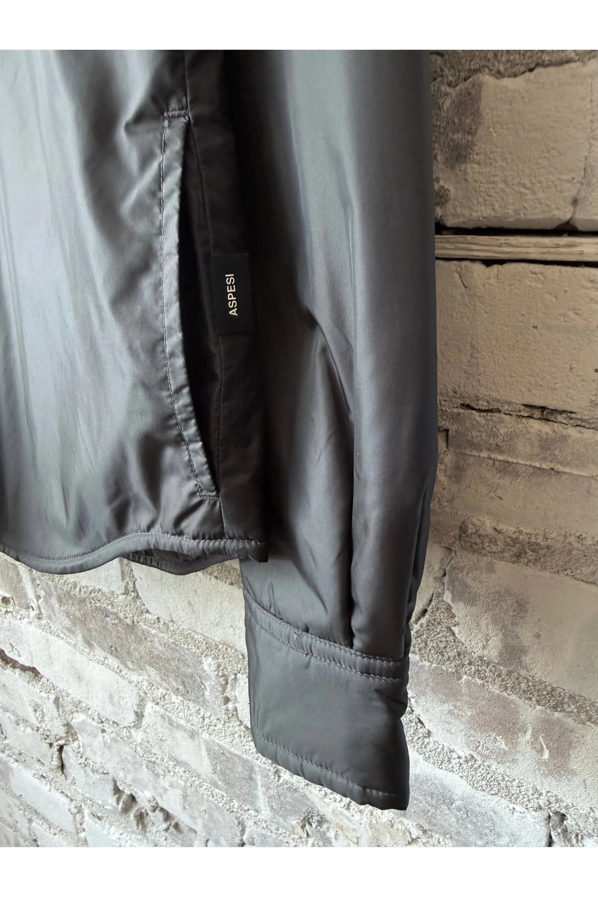 Padded Nylon Overshirt - Grey - DUNE + SALT