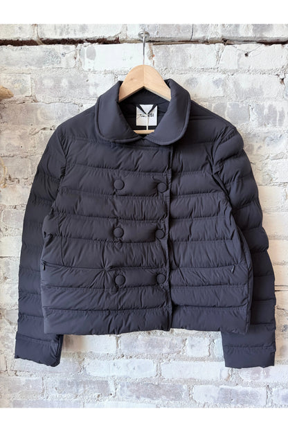 Paloma Quilted Stretch Nylon Puffer - Navy - DUNE + SALT