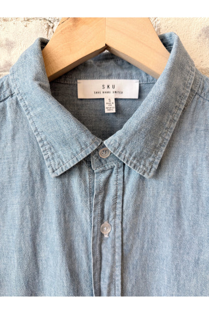 Chambray Shirt - Chambray Blue - DUNE + SALT