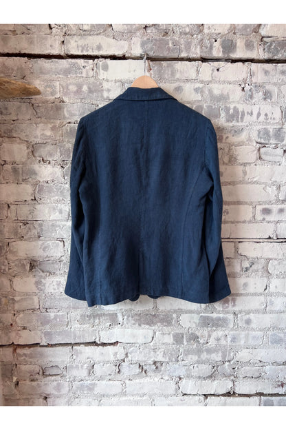 Virna Linen Jacket - Midnight - DUNE + SALT
