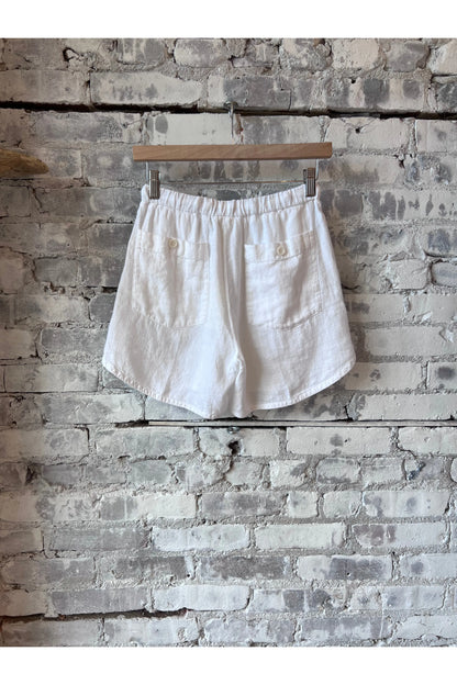 Soko Linen Short - White - DUNE + SALT