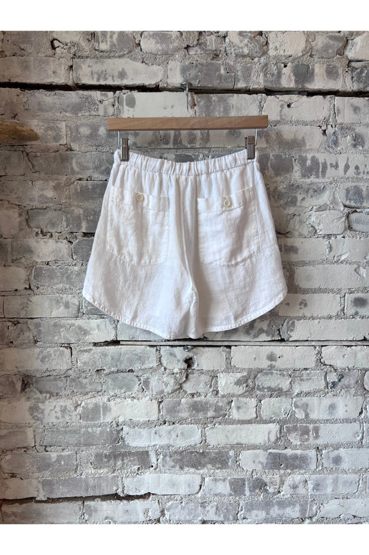 Soko Linen Short - White - DUNE + SALT