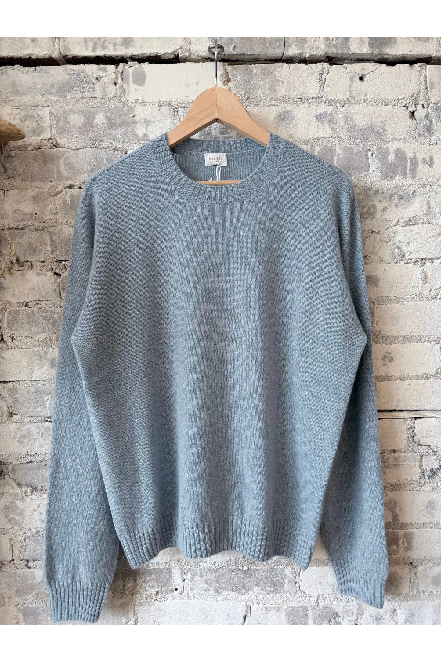 Extreme Cashmere Crew Sweater - Dusty Blue - DUNE + SALT