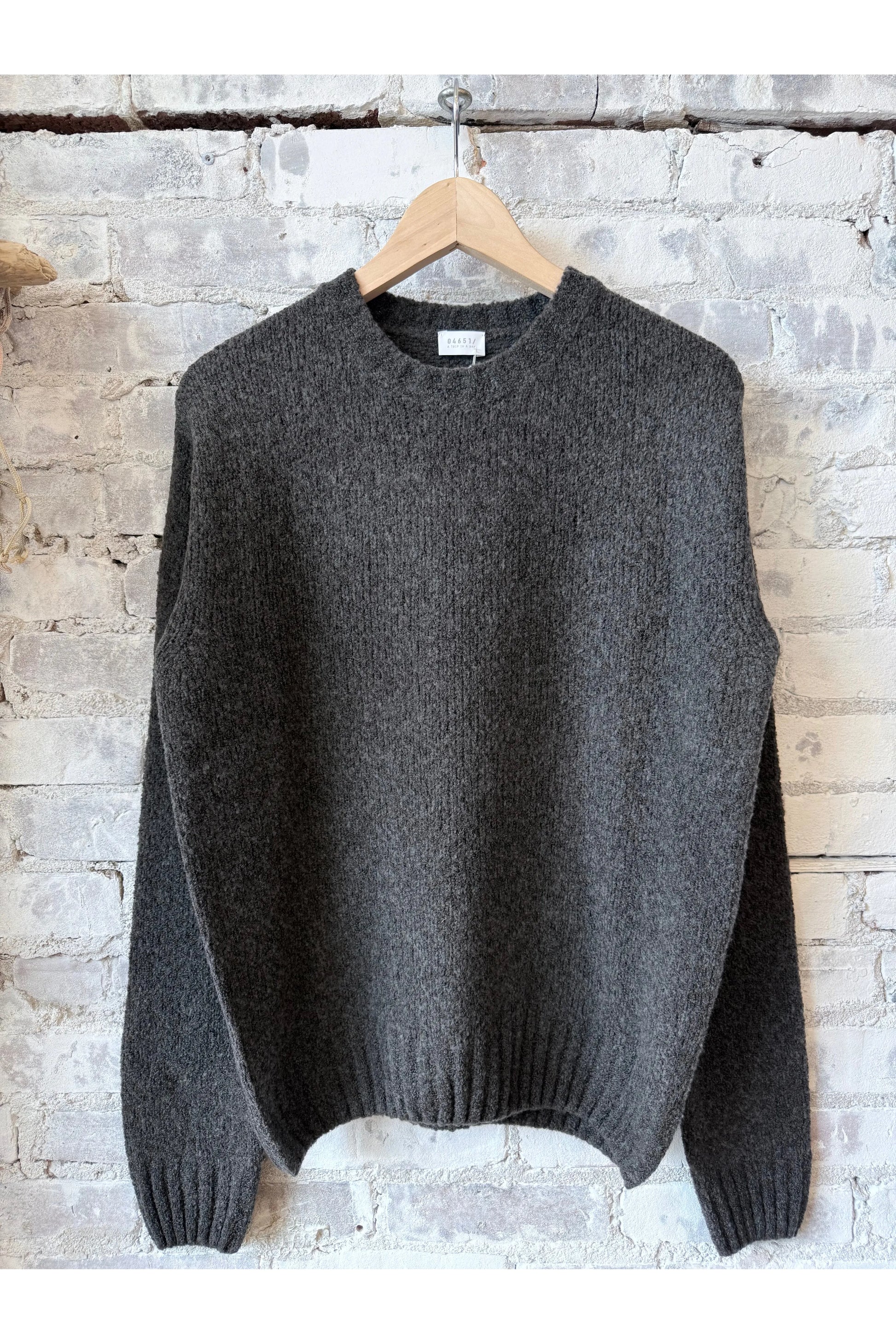 Grainy Crewneck Jumper - Coffee - DUNE + SALT