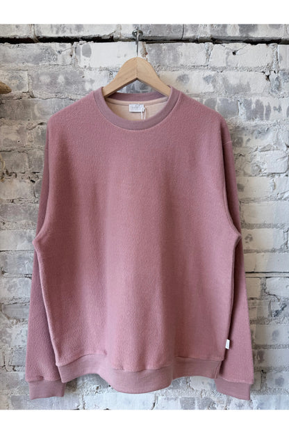 Cotton/Wool Crewneck Jumper - Blush - DUNE + SALT