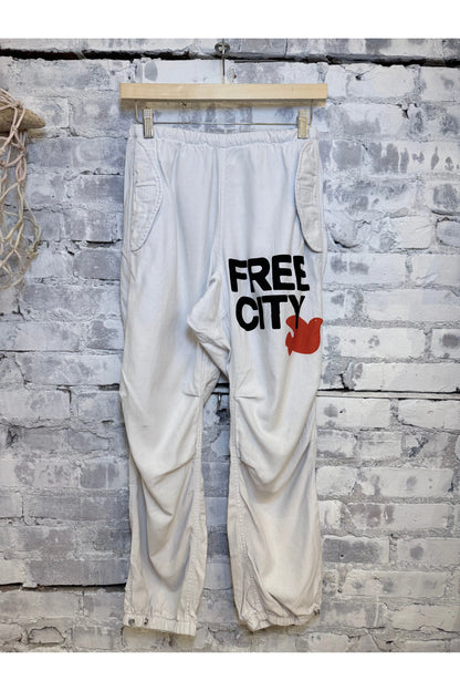 FLAP/SNAP FREECITY MATTE/SATIN AIRJUMP PANT - Laundry Whites - DUNE + SALT