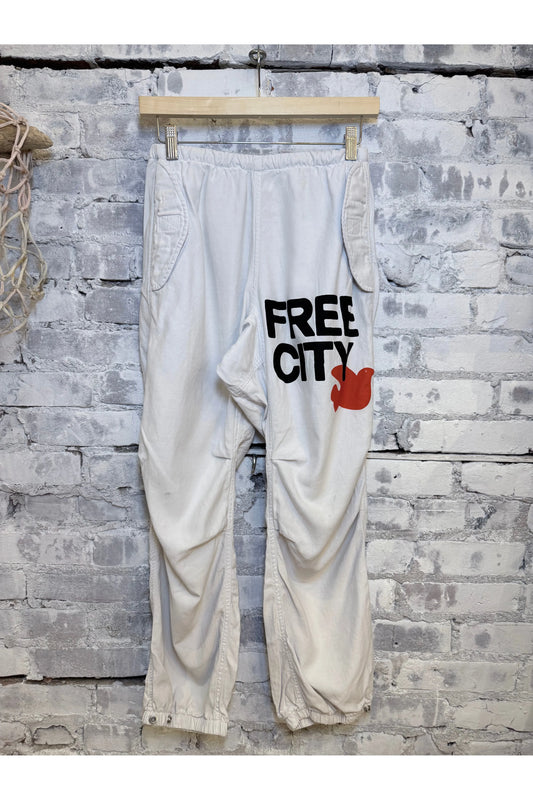FLAP/SNAP FREECITY MATTE/SATIN AIRJUMP PANT - Laundry Whites - DUNE + SALT