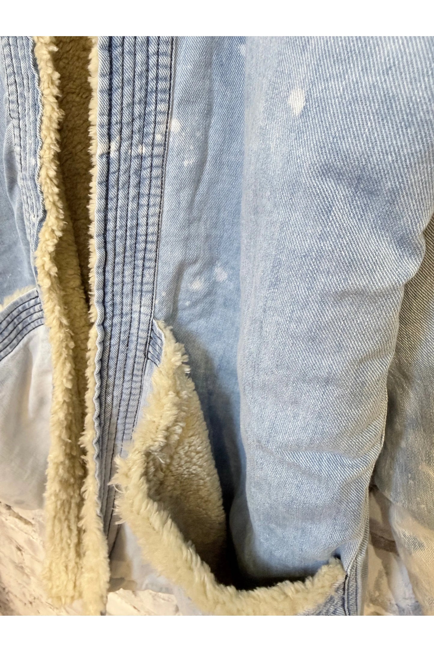 INDIGO/SHERPA BLANKET CARDIGAN - SUPERFADEOUT CLOUD - DUNE + SALT