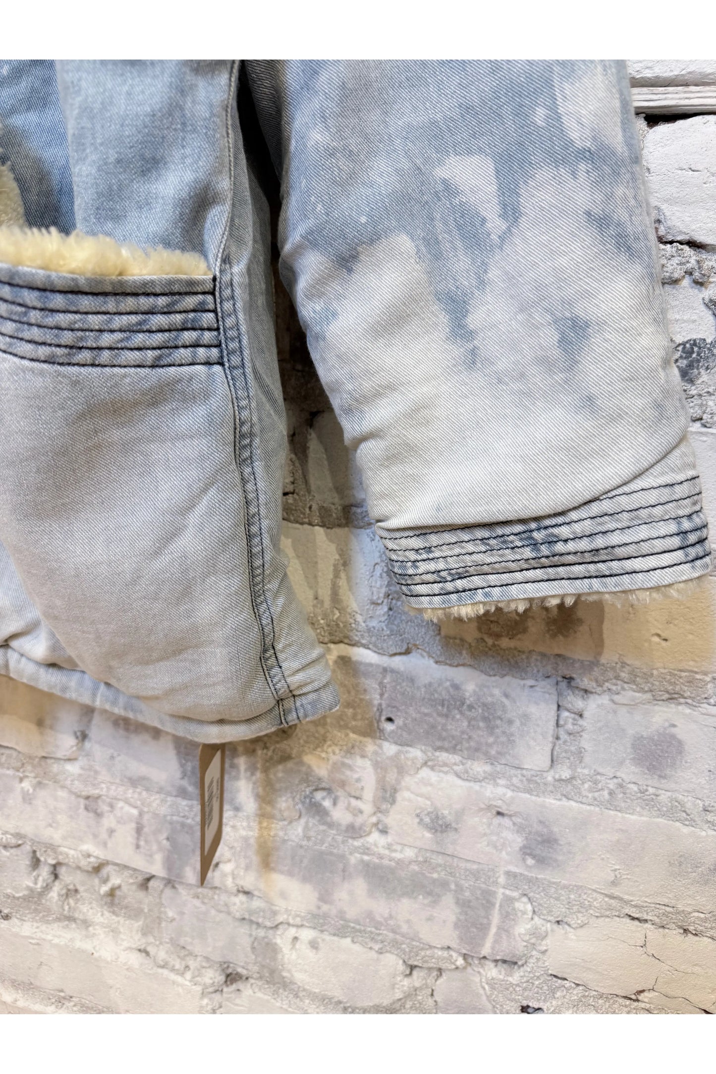 INDIGO/SHERPA BLANKET CARDIGAN - SUPERFADEOUT CLOUD - DUNE + SALT