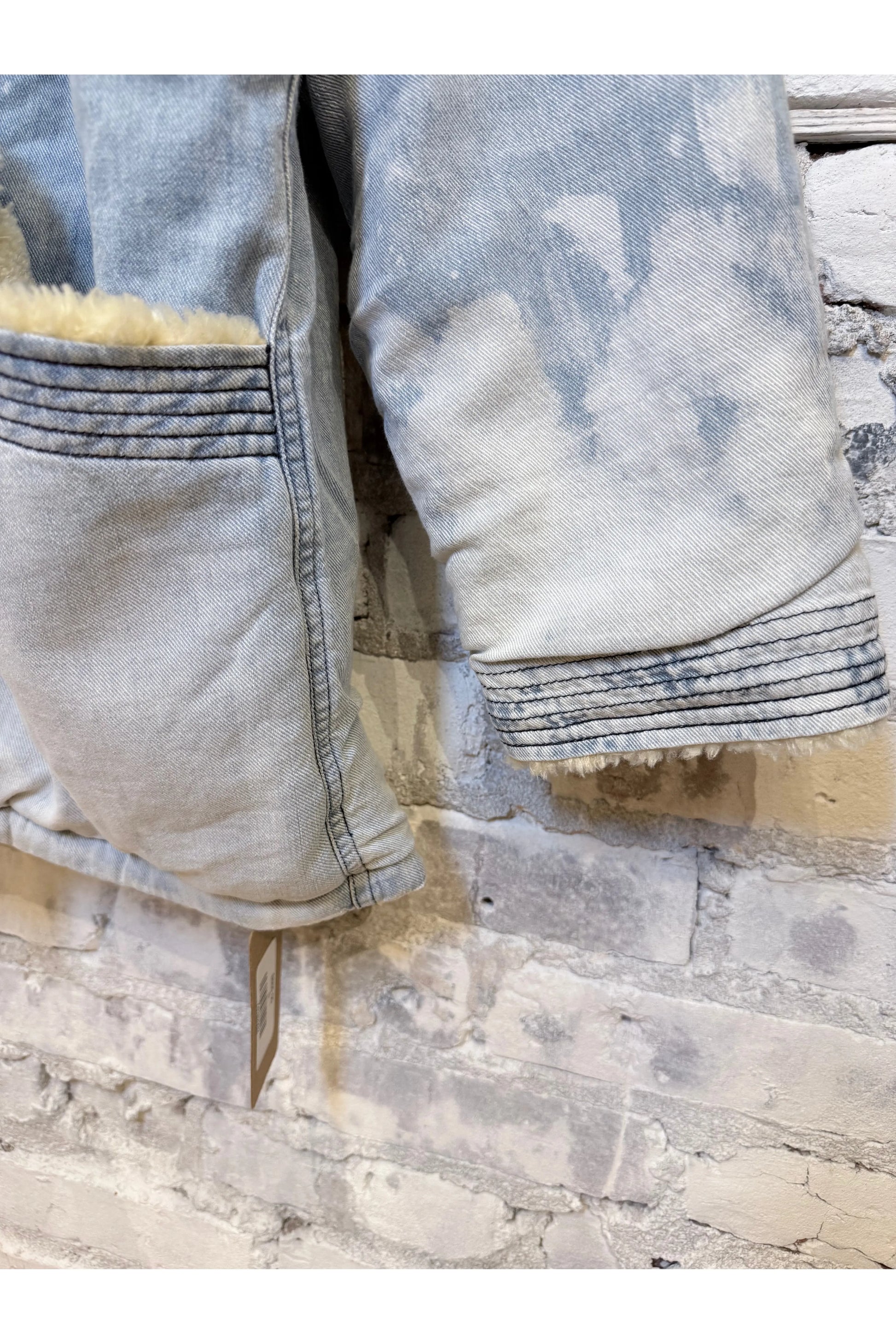 INDIGO/SHERPA BLANKET CARDIGAN - SUPERFADEOUT CLOUD - DUNE + SALT