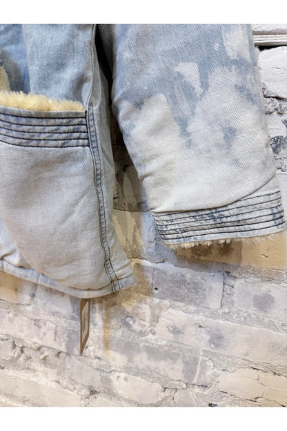 INDIGO/SHERPA BLANKET CARDIGAN - SUPERFADEOUT CLOUD - DUNE + SALT