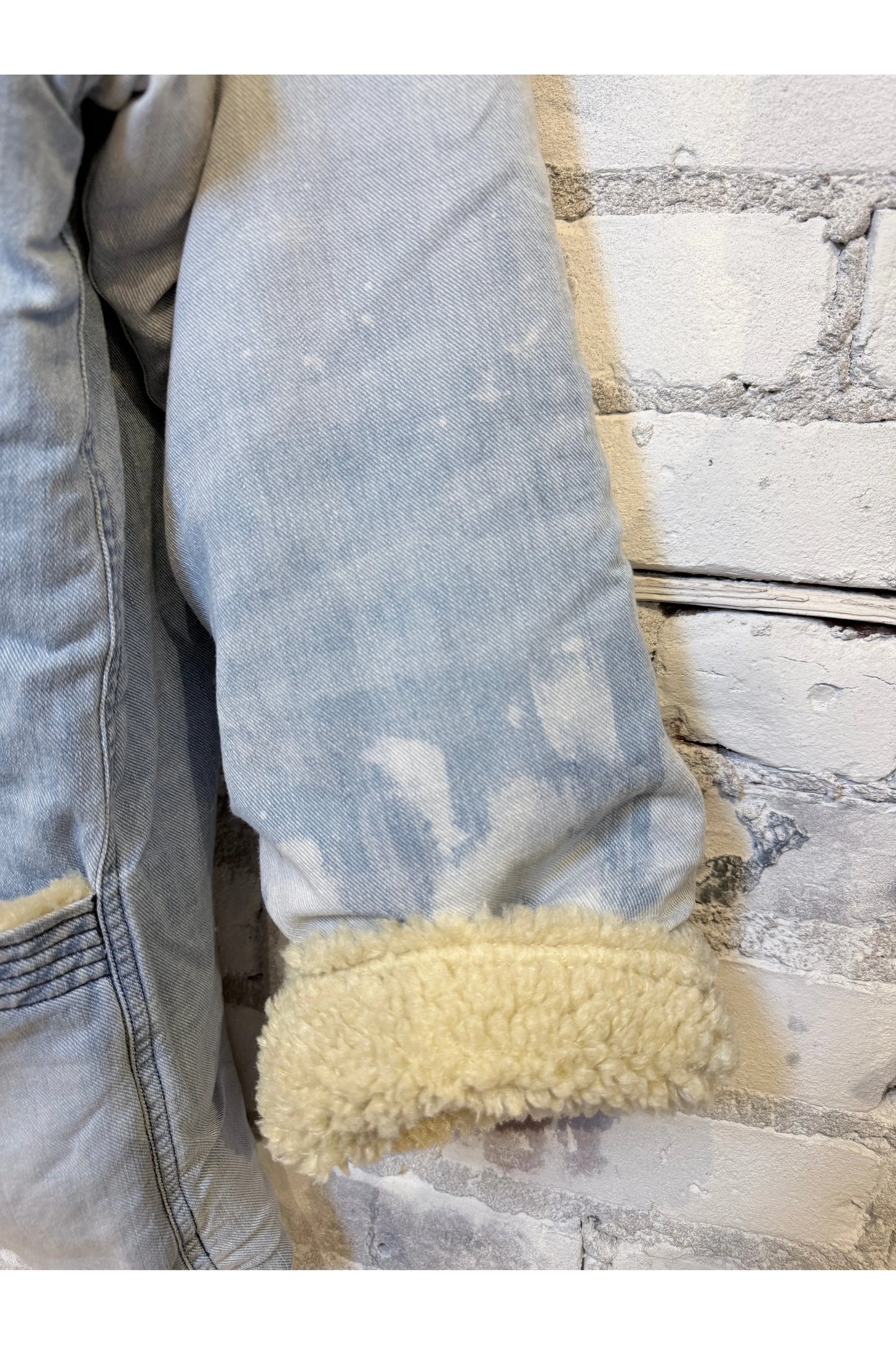 INDIGO/SHERPA BLANKET CARDIGAN - SUPERFADEOUT CLOUD - DUNE + SALT