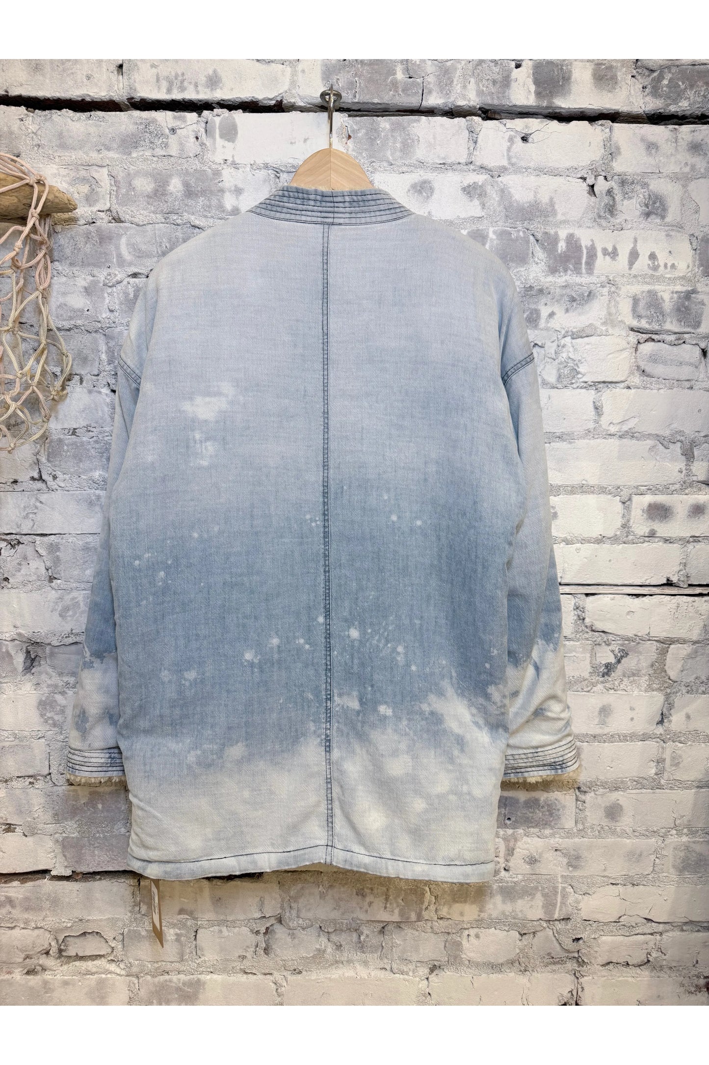 INDIGO/SHERPA BLANKET CARDIGAN - SUPERFADEOUT CLOUD - DUNE + SALT