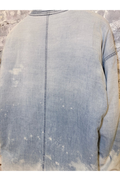 INDIGO/SHERPA BLANKET CARDIGAN - SUPERFADEOUT CLOUD - DUNE + SALT