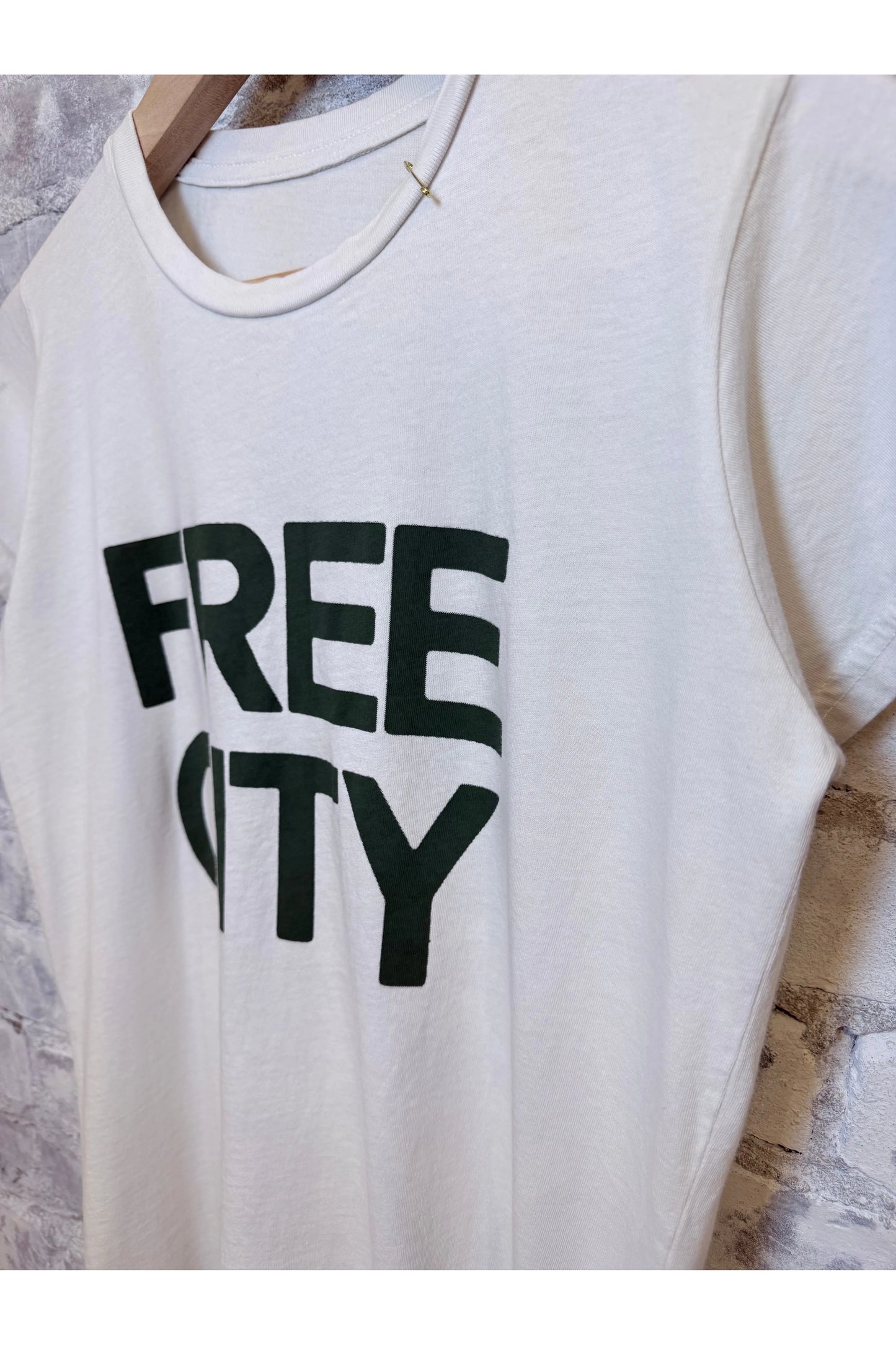 FREECITY "the doing of it is the being of it" SUPERVINTAGE Shortsleeve Tee - Laundry Whites - DUNE + SALT