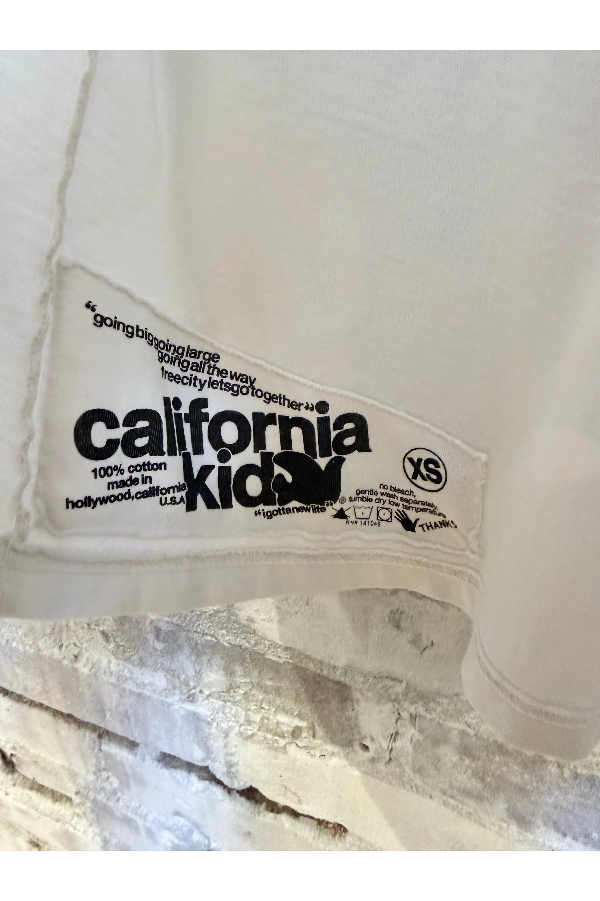 FREECITY "the doing of it is the being of it" SUPERVINTAGE Shortsleeve Tee - Laundry Whites - DUNE + SALT